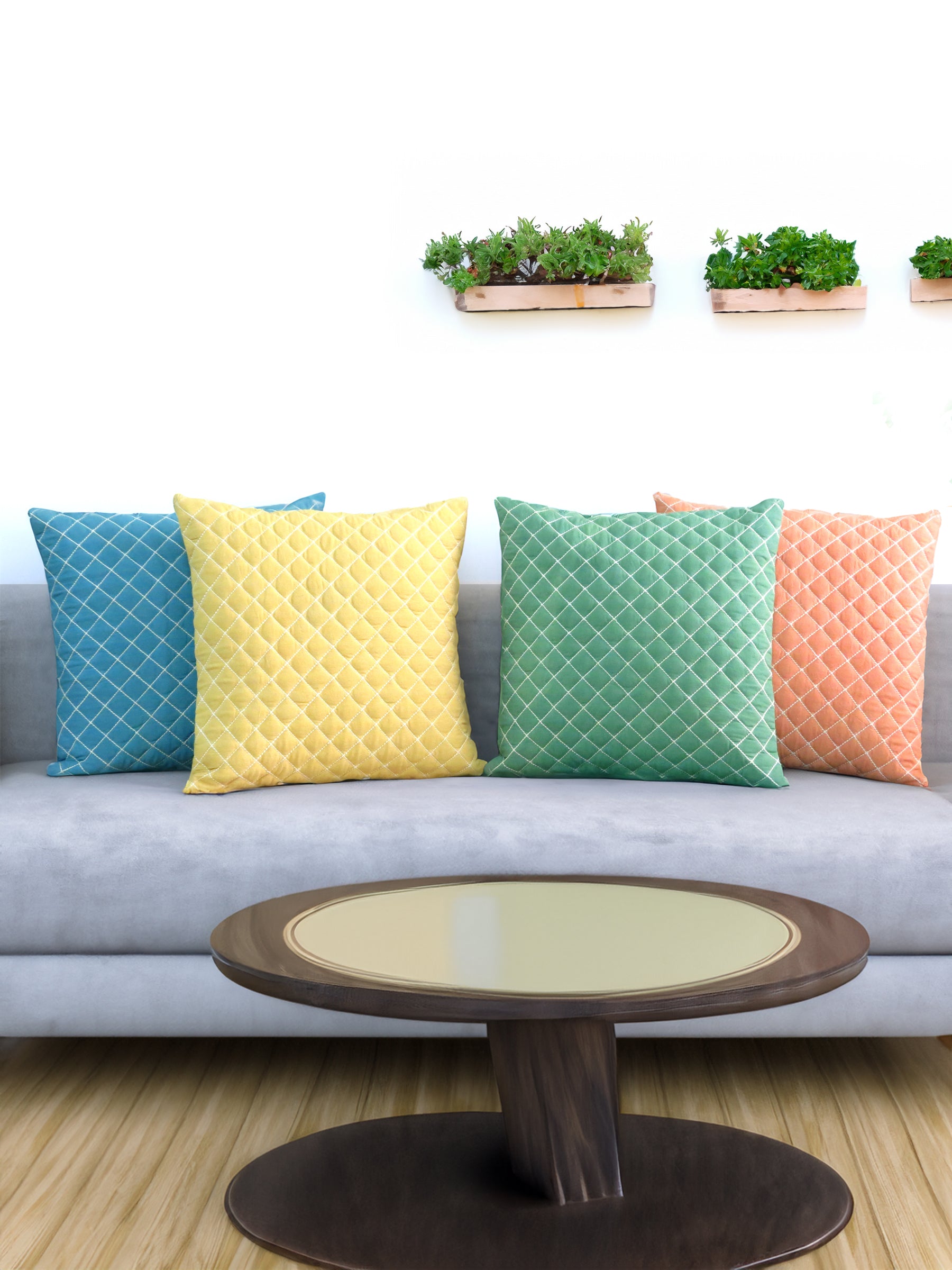 Classic Quilt Pastel Color Cotton Cushion Set of – Mid July Home