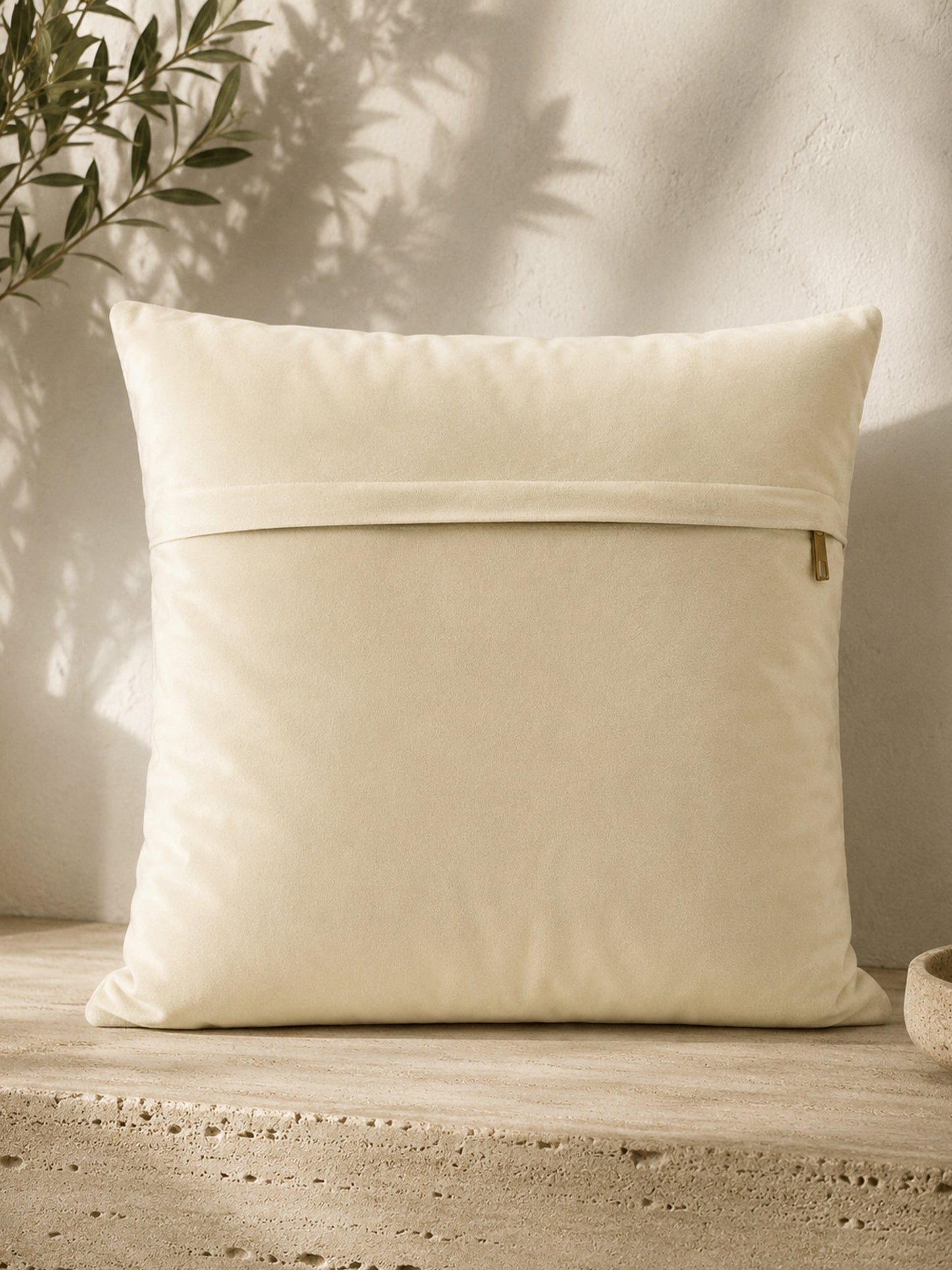 Velvet Abstract Cushion Cover 16x16 Inch