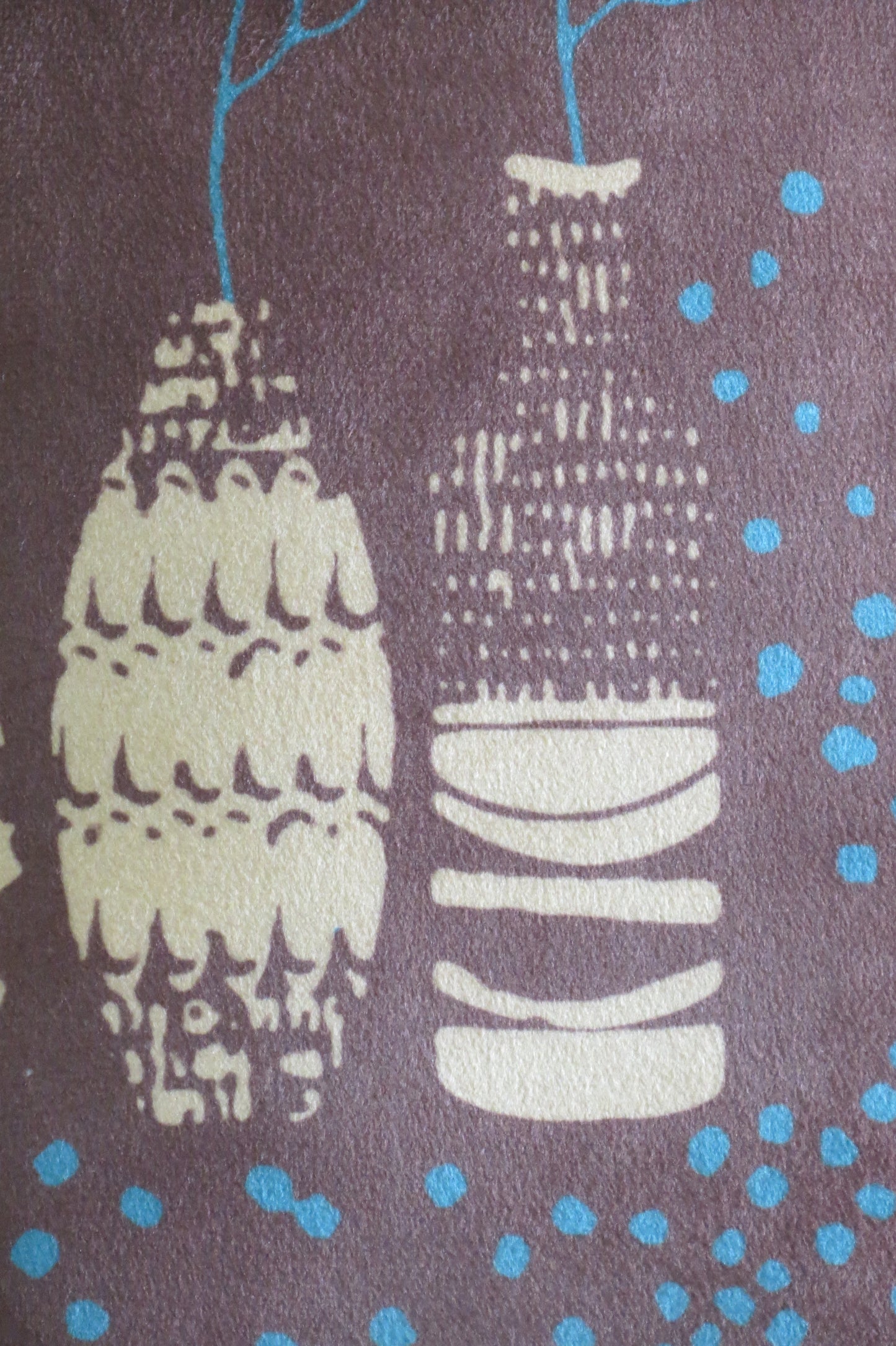 Abstract nature-inspired cushion cover
