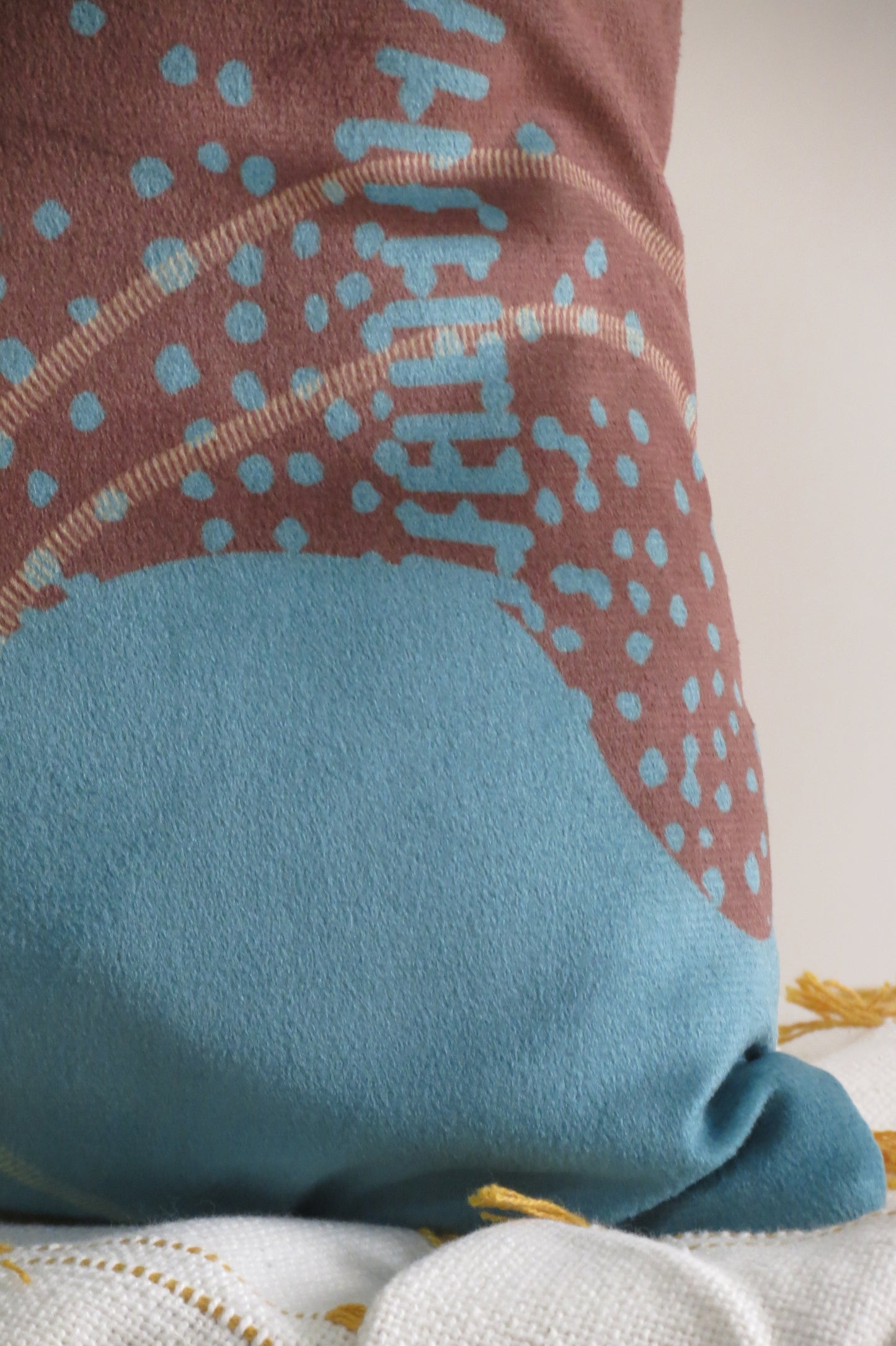 Abstract nature-inspired cushion cover