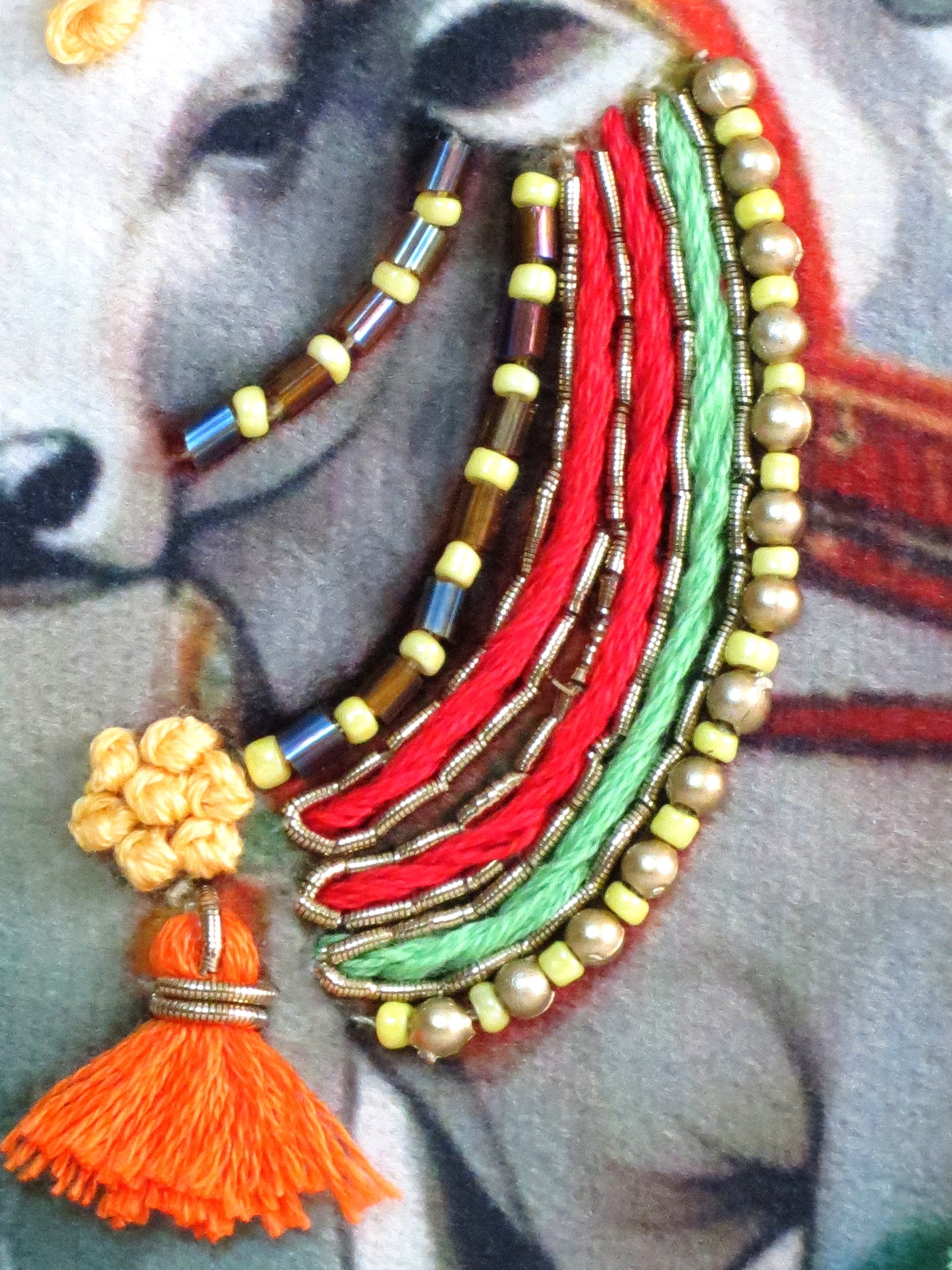 Pola Utsav Embroidered Rectenguar cushion