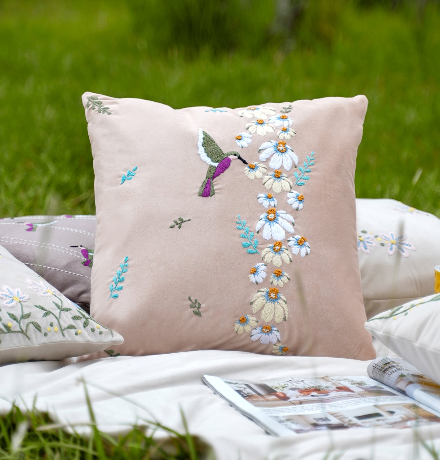 Spring Blooms Cushion Cover 16 inch