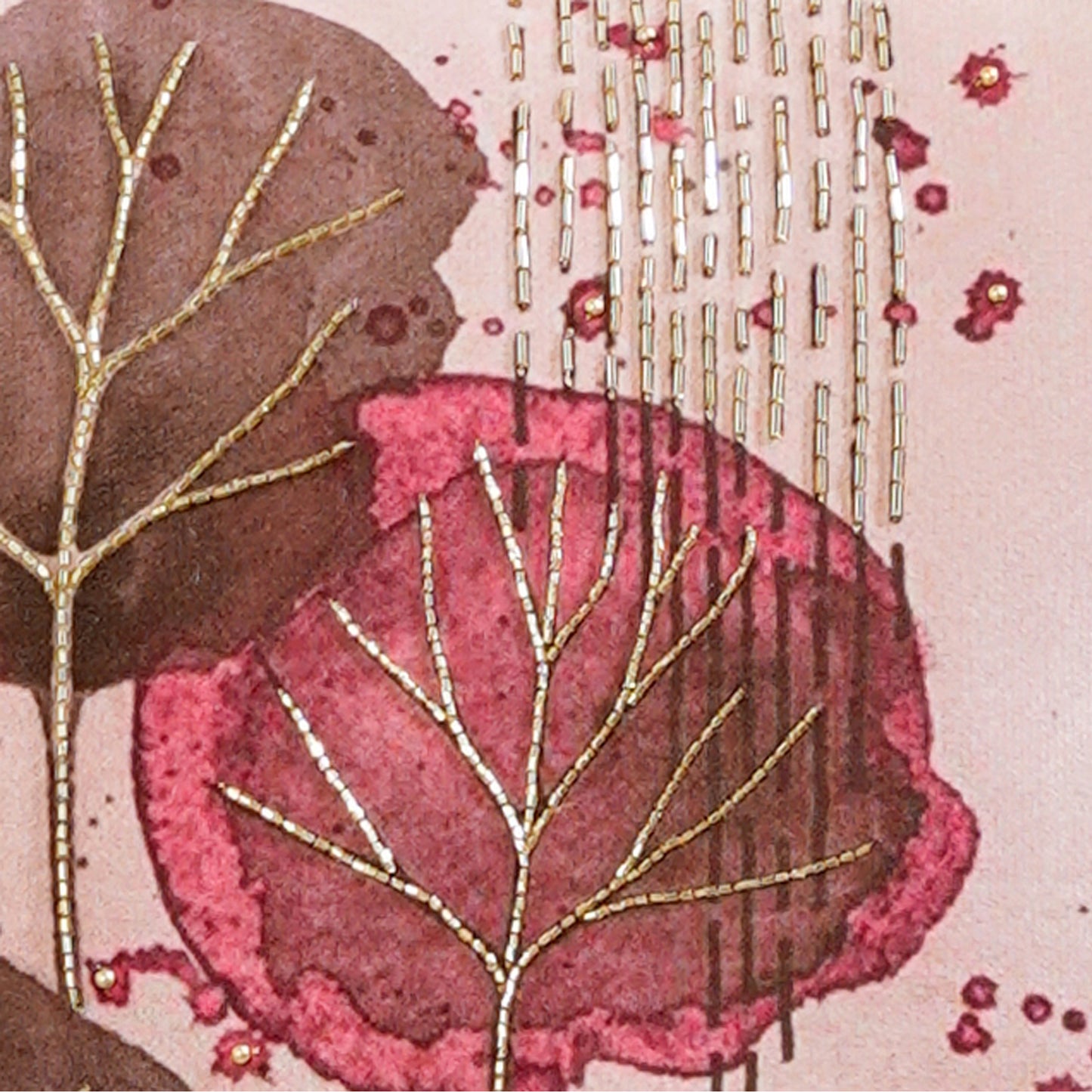 Elysium Dreamscape - "Enchanted Grove" Pink and Grey Cushion Cover 16x16 inch