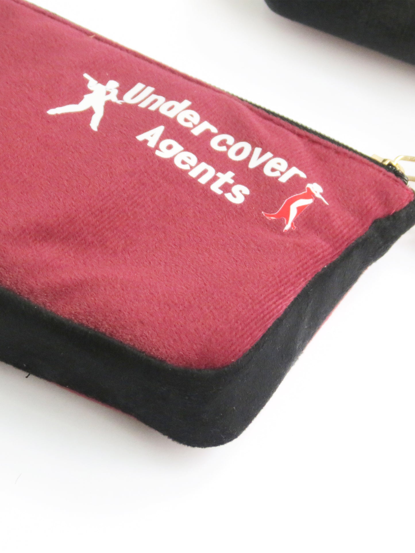 Undercover Agents Velvet Pouch Set of 2 – Maroon