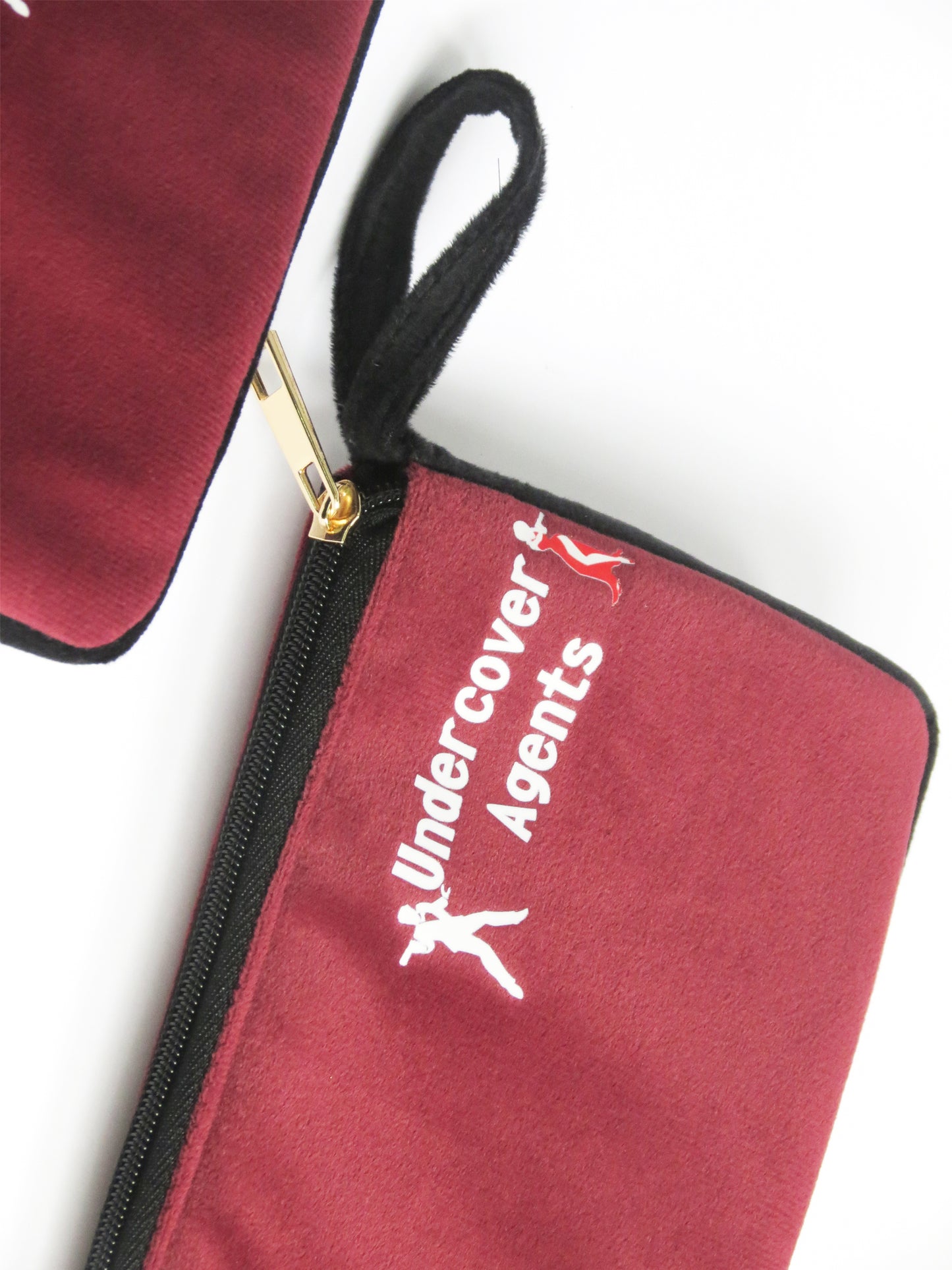 Undercover Agents Velvet Pouch Set of 2 – Maroon