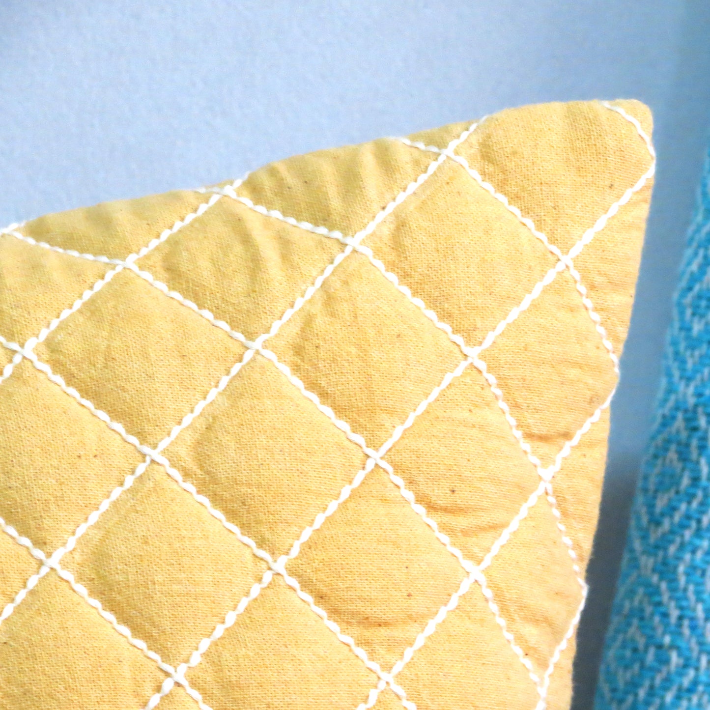 Classic Quilt Pastel Color Cotton Cushion Set of 4