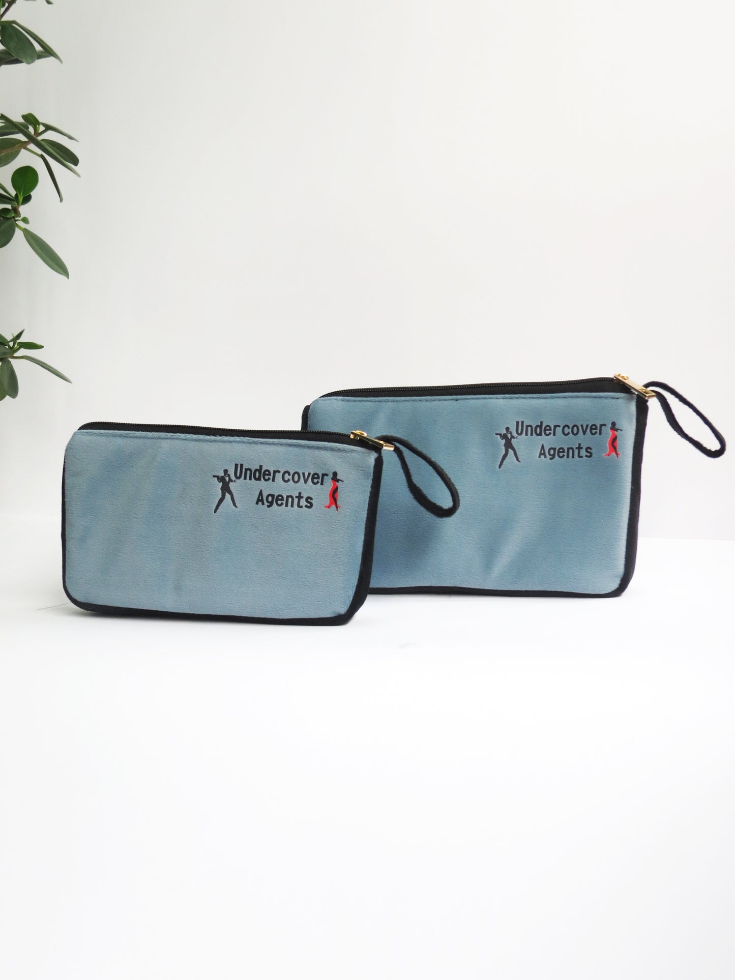 Undercover Agents Velvet Pouch Set of 2 – Blue