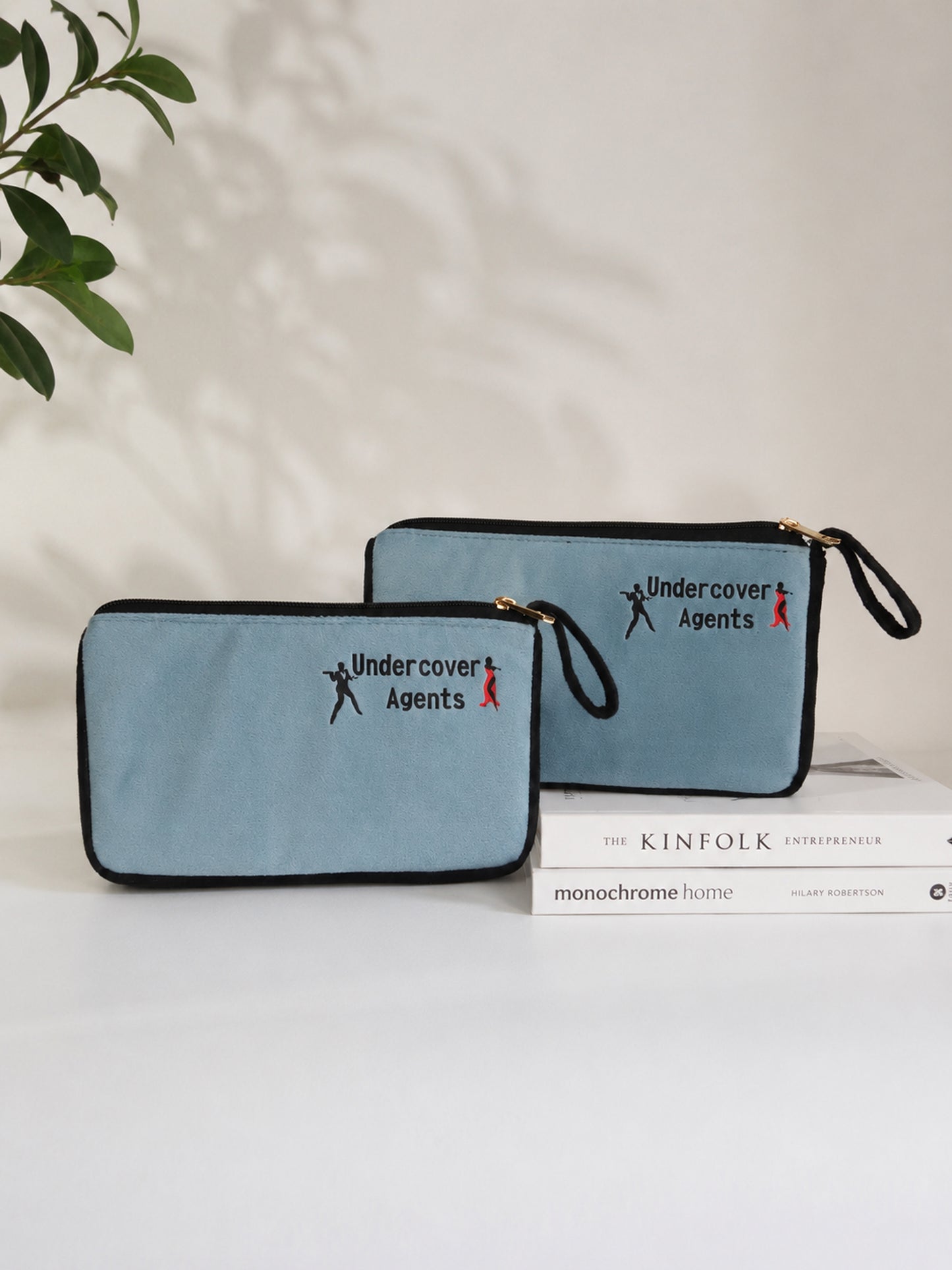 Undercover Agents Velvet Pouch Set of 2 – Blue