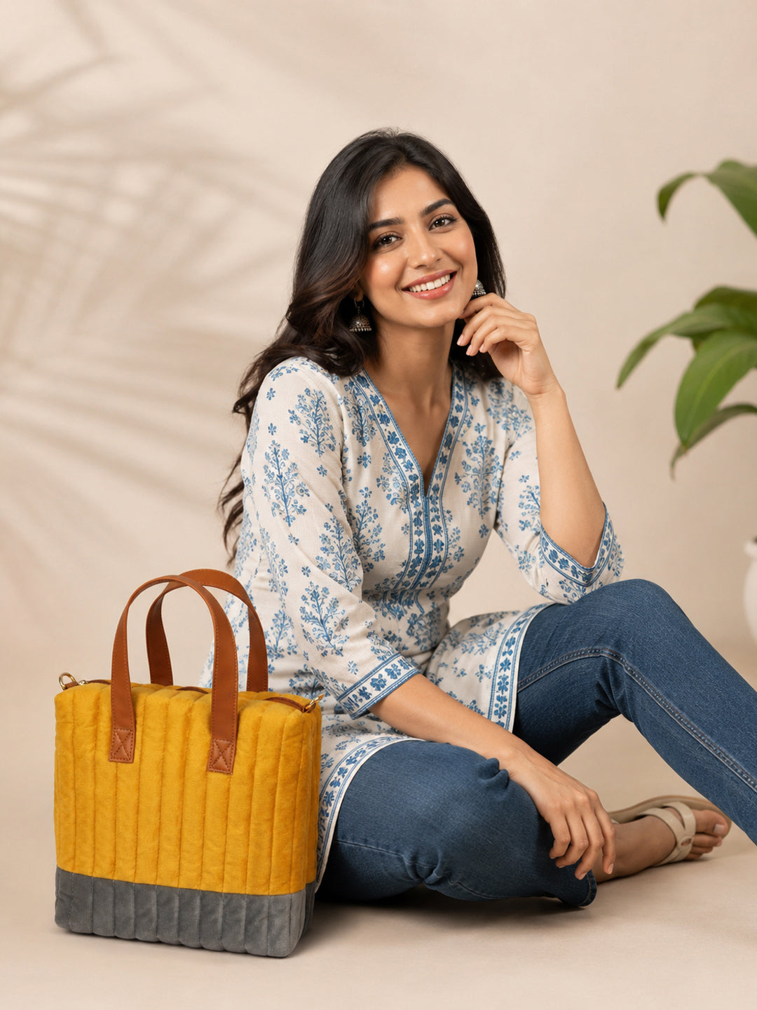 Quilted Lunch Bag for Office Women & Men