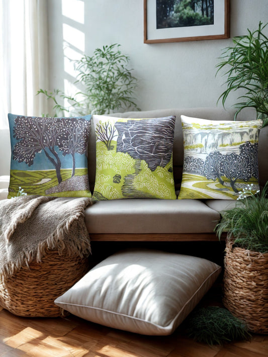 Nature Inspired Cushion Cover Set of 3 pcs