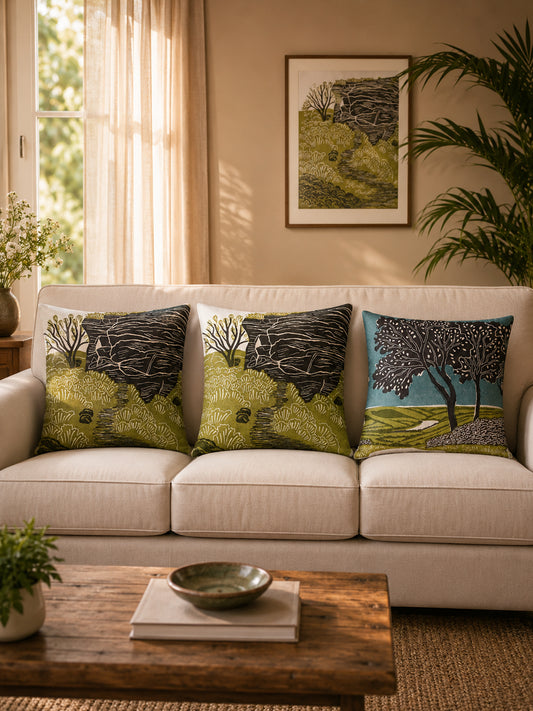 Nature Inspired Cushion Cover Set of 3 pcs