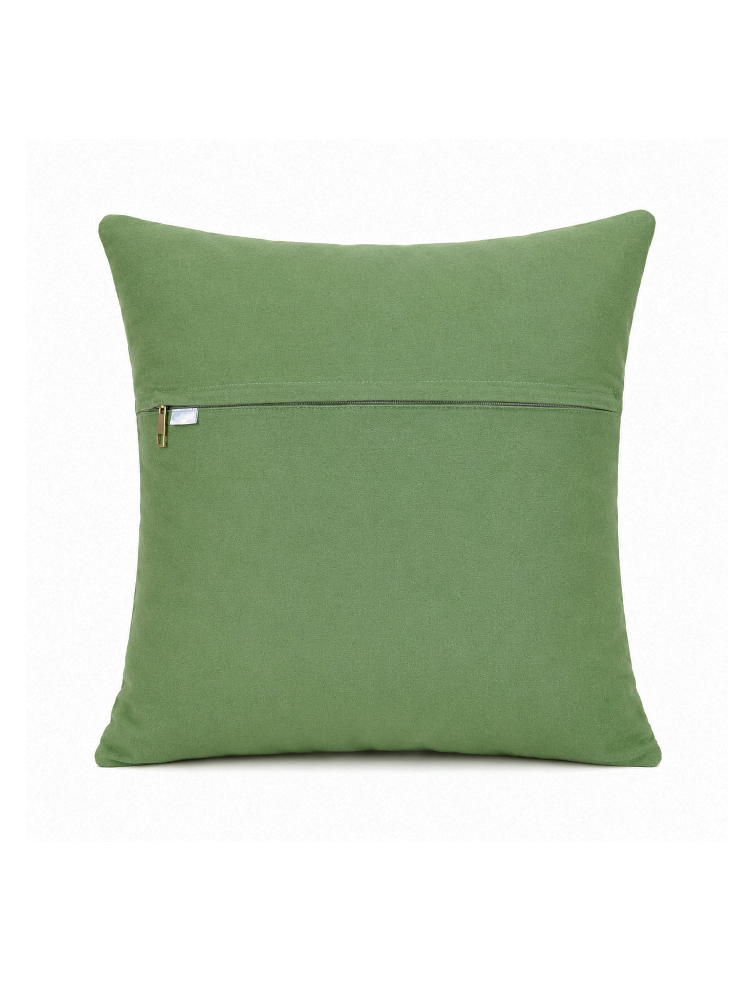 Handcrafted cotton mint blossom cushion cover