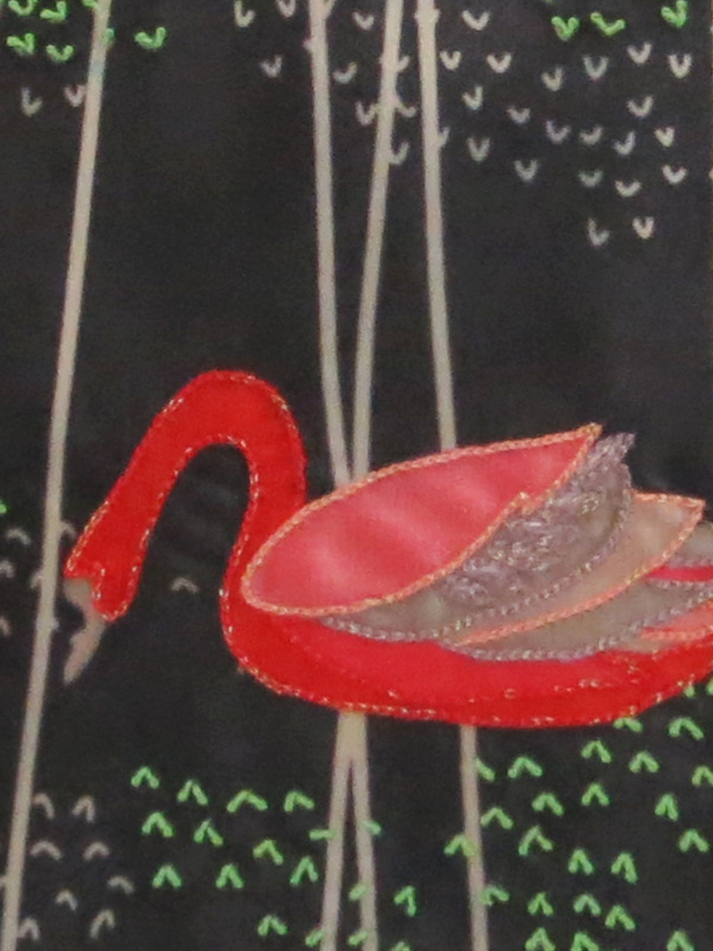 Swan Serenade Black Velvet Cushion Cover 16x16 Inch Set of 2