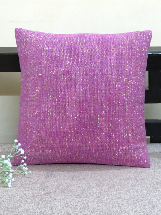 Regal Weave Mauve Texture Cotton Cushion Cover 16 Inch