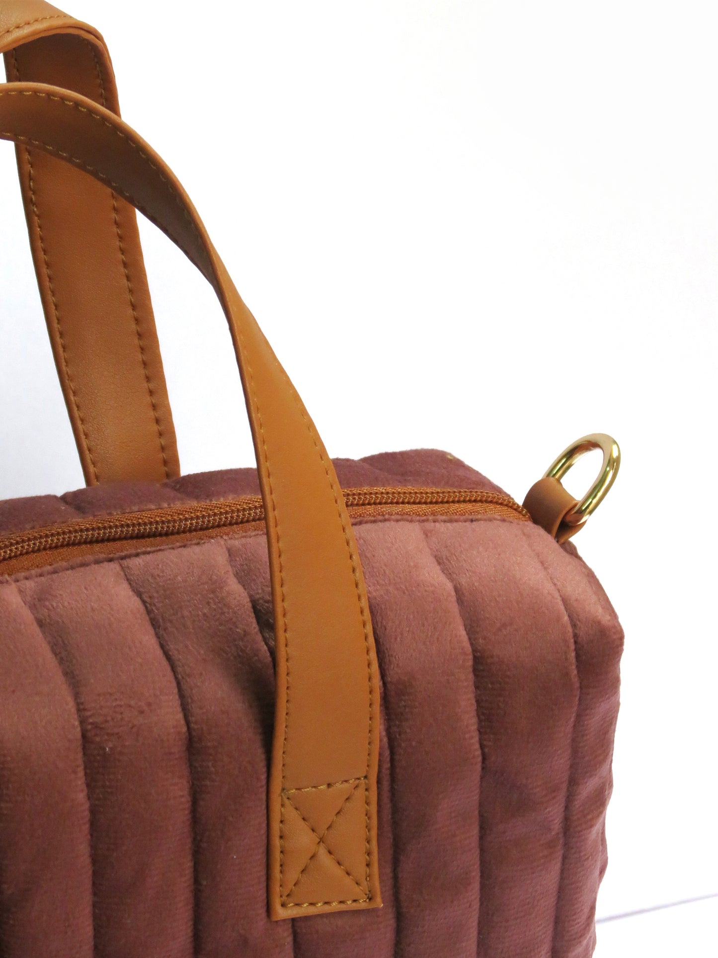 Quilted Velvet Lunch Bag for Office