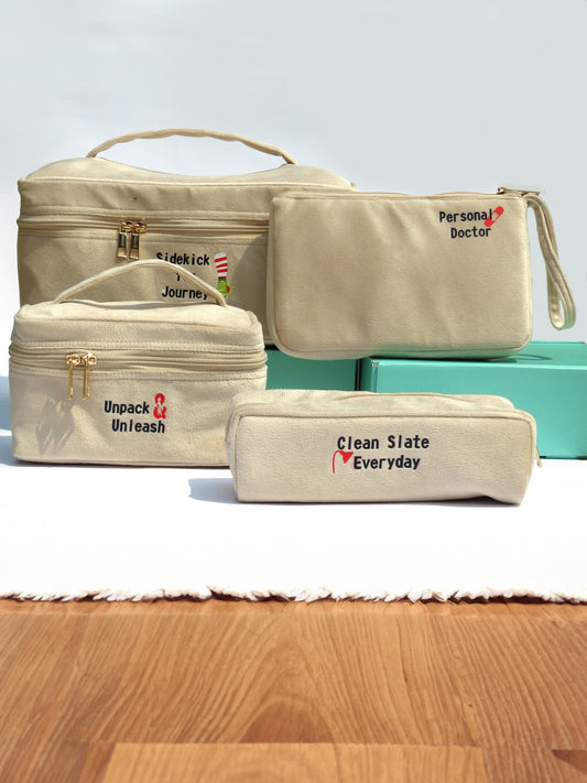 Marshmallow Travel pouch set of 4