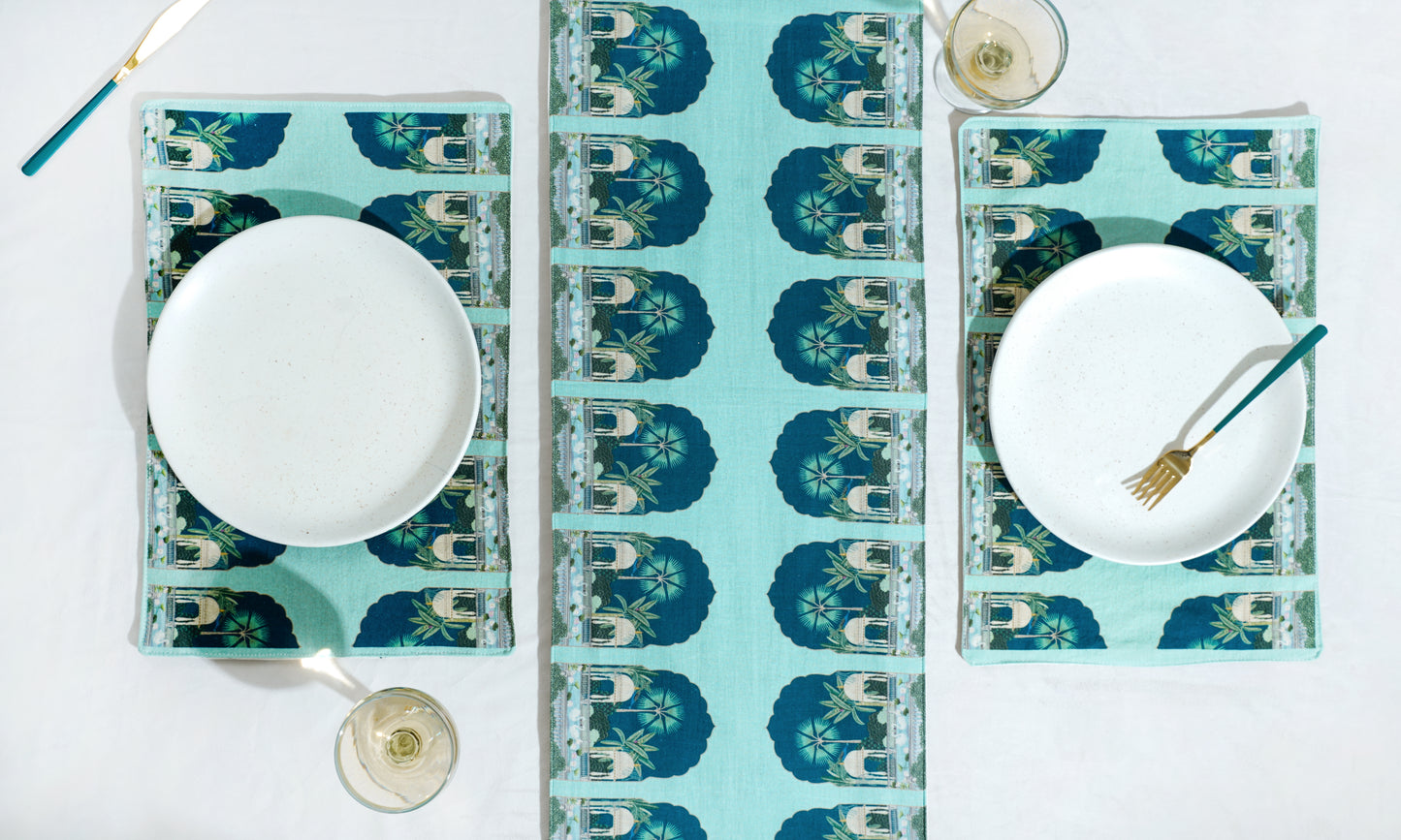 "Royal Opulence" Cotton Table Runner 12x48 Inch