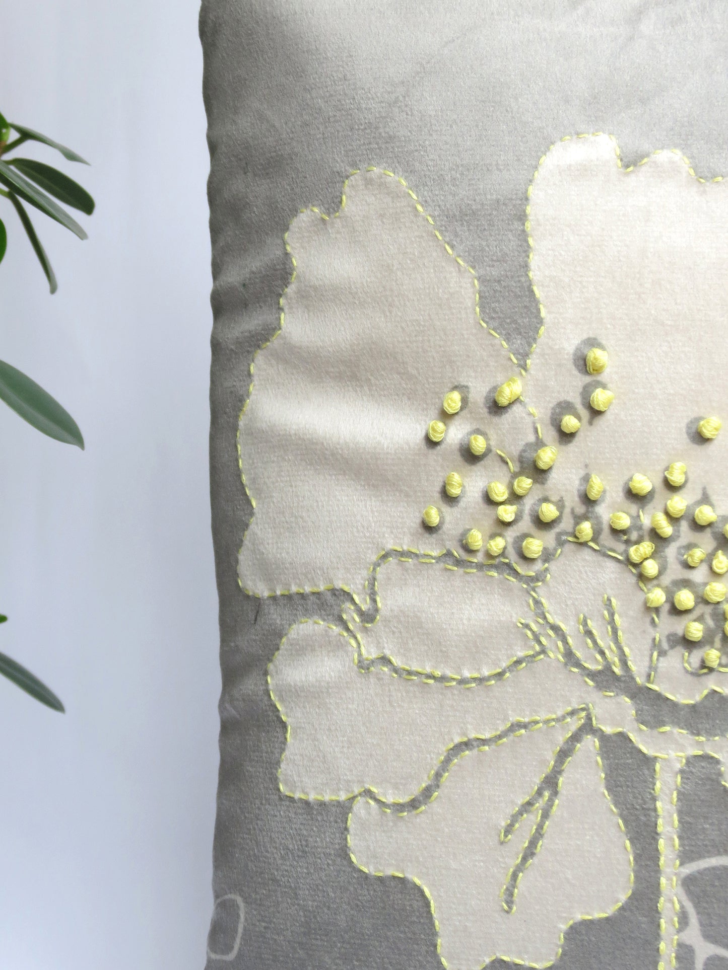 Wildflower Reverie Velvet Floral Cushion Cover 16 Inches
