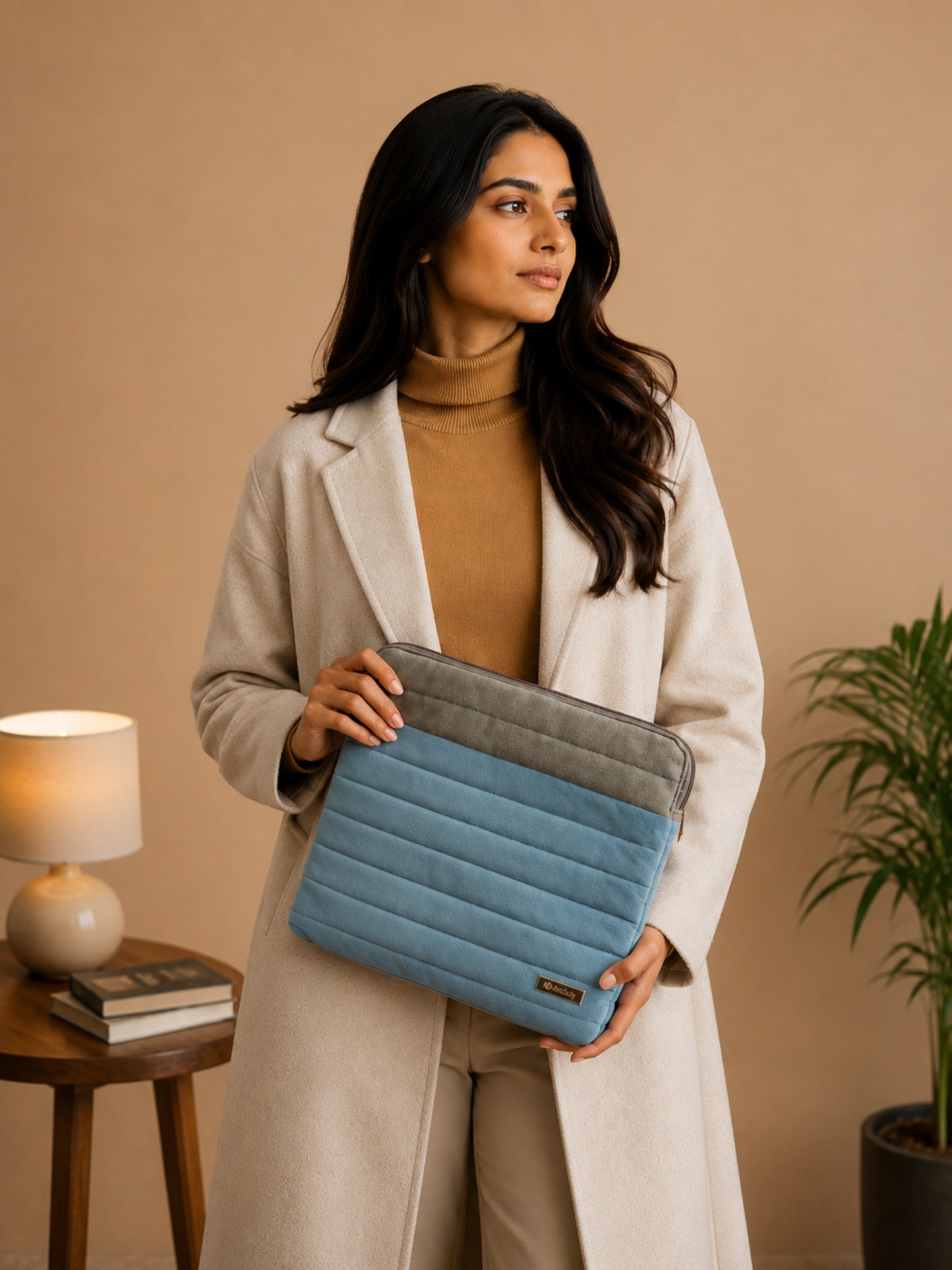 Velvet Laptop Sleeve – Blue