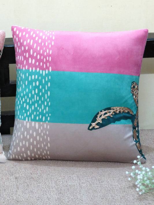 Sea Turtle Velvet Cushion Cover 16 Inch