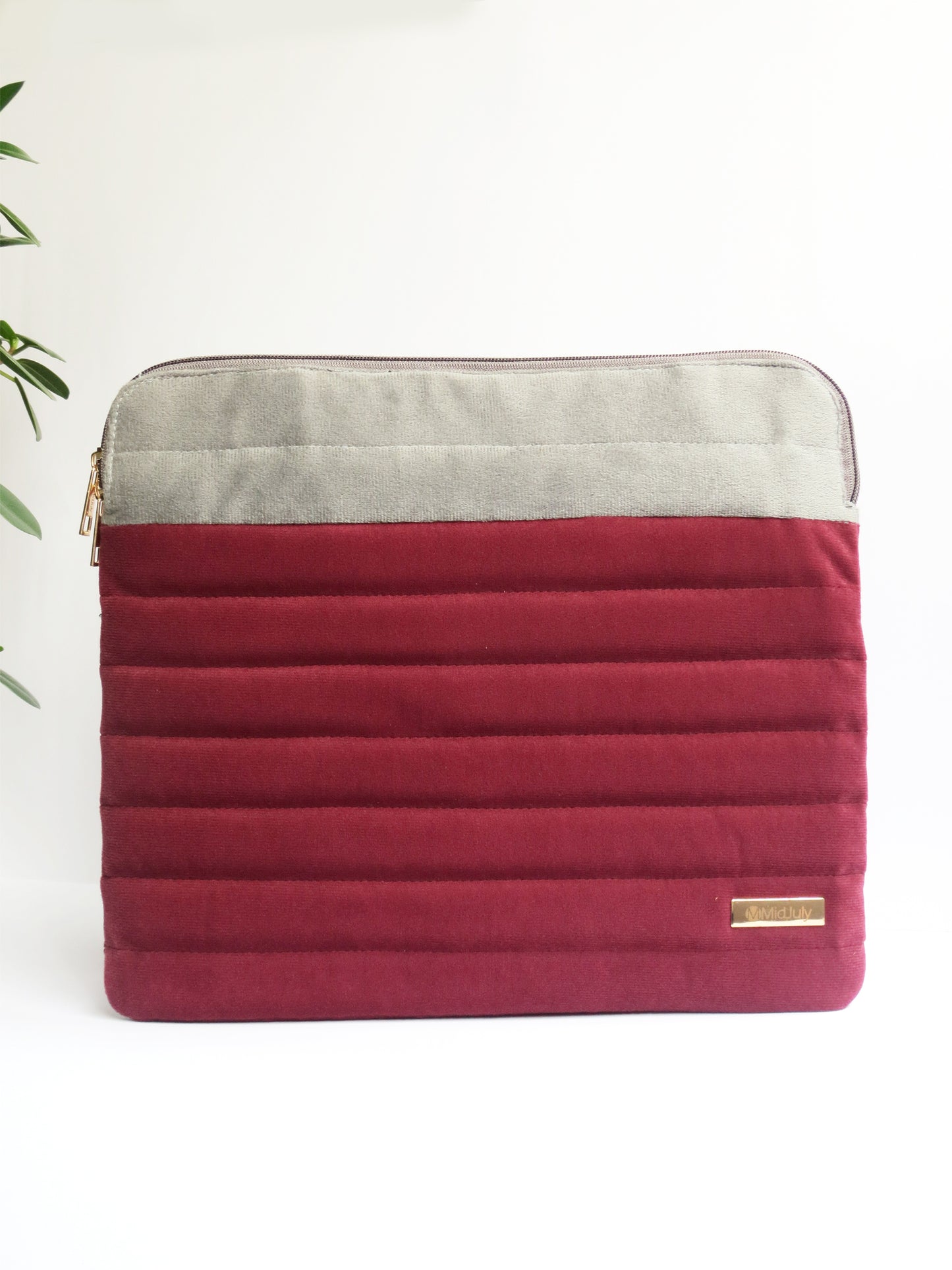 Velvet Laptop Sleeve – Maroon