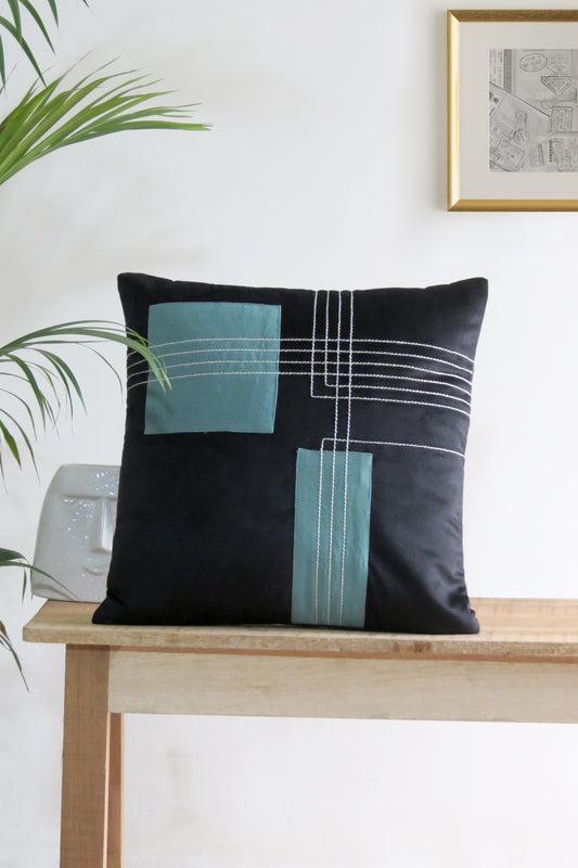 Dark Fantasy Black velvet cushion cover