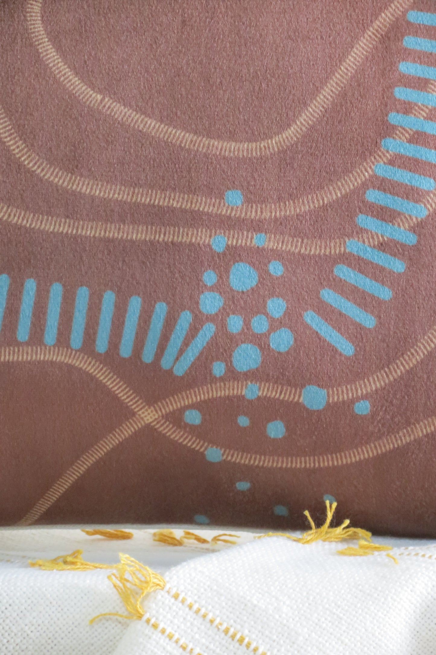 Abstract nature-inspired cushion cover
