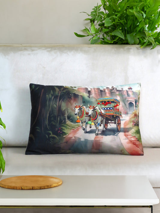 Pola Utsav Embroidered Rectenguar cushion