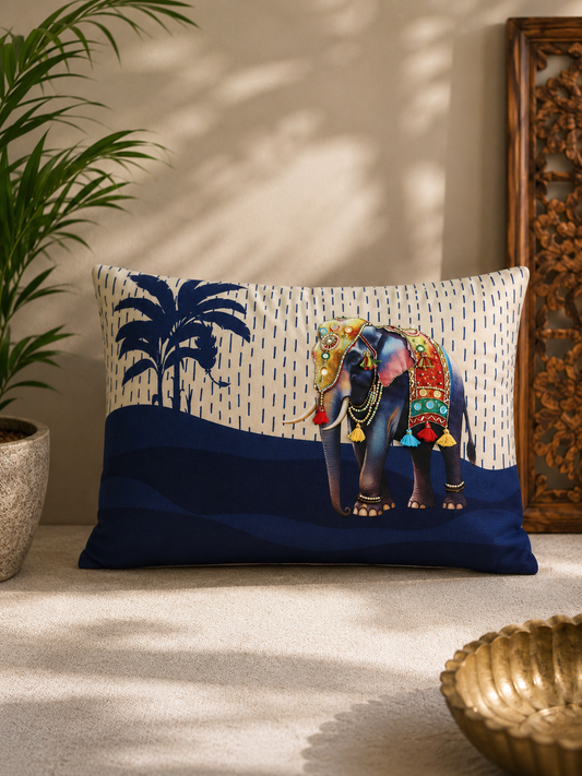 Gaja Utsav Embroidered Rectenguar cushion