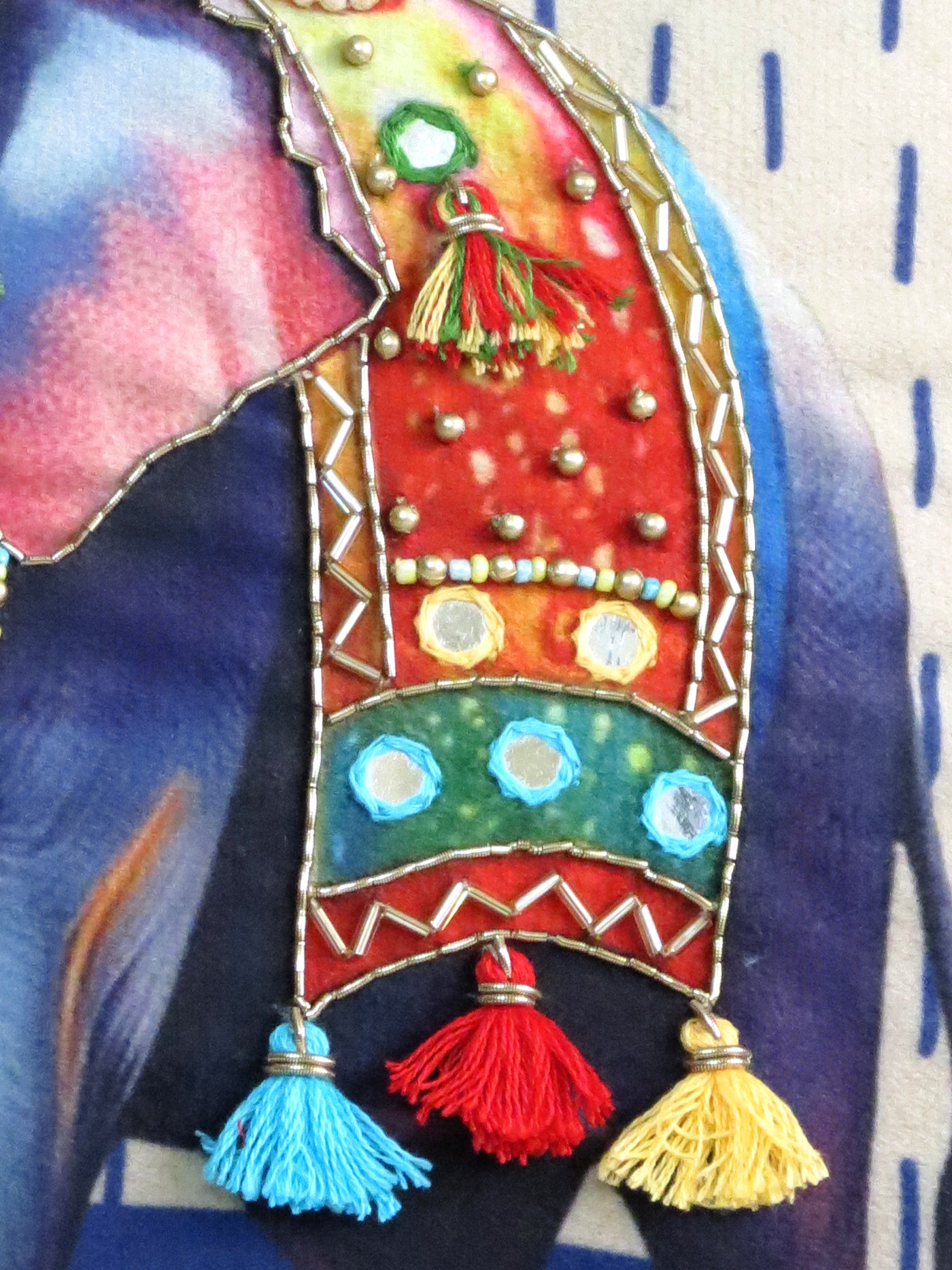 Gaja Utsav Embroidered Rectenguar cushion