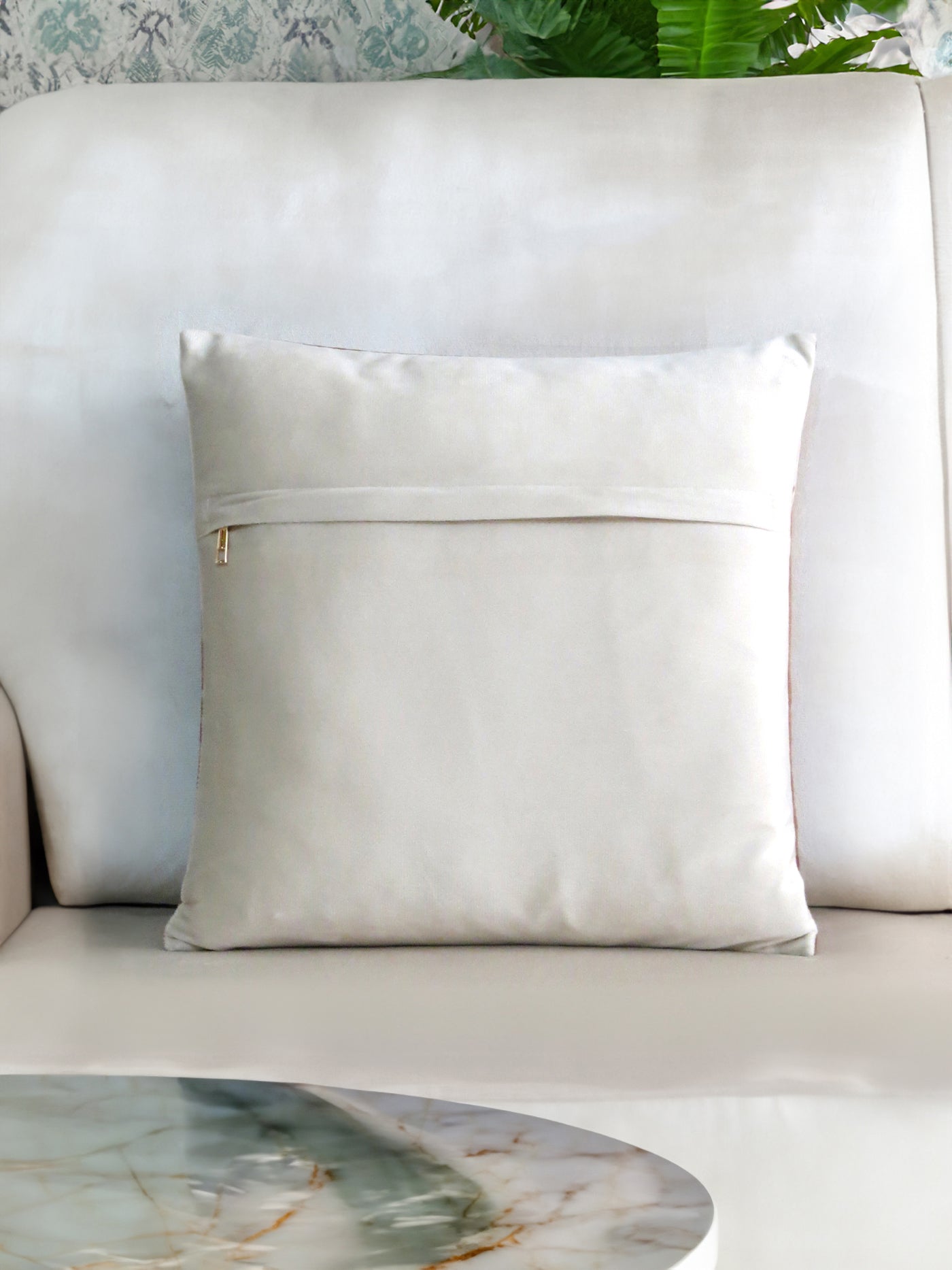 Gaja Utsav Embroidered Velvet Cushion Cover