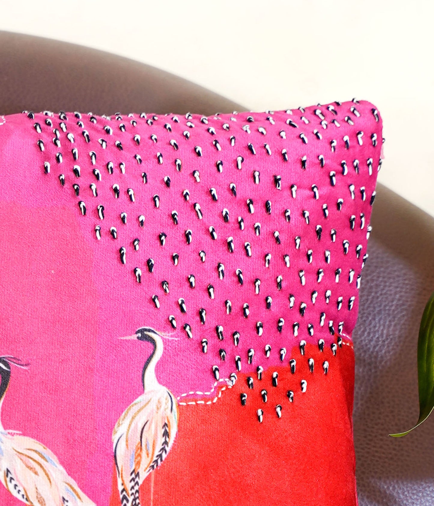 Multi Color Premium Velvet Printed Pure Joy Animal Cushion Cover 3 Pcs Set