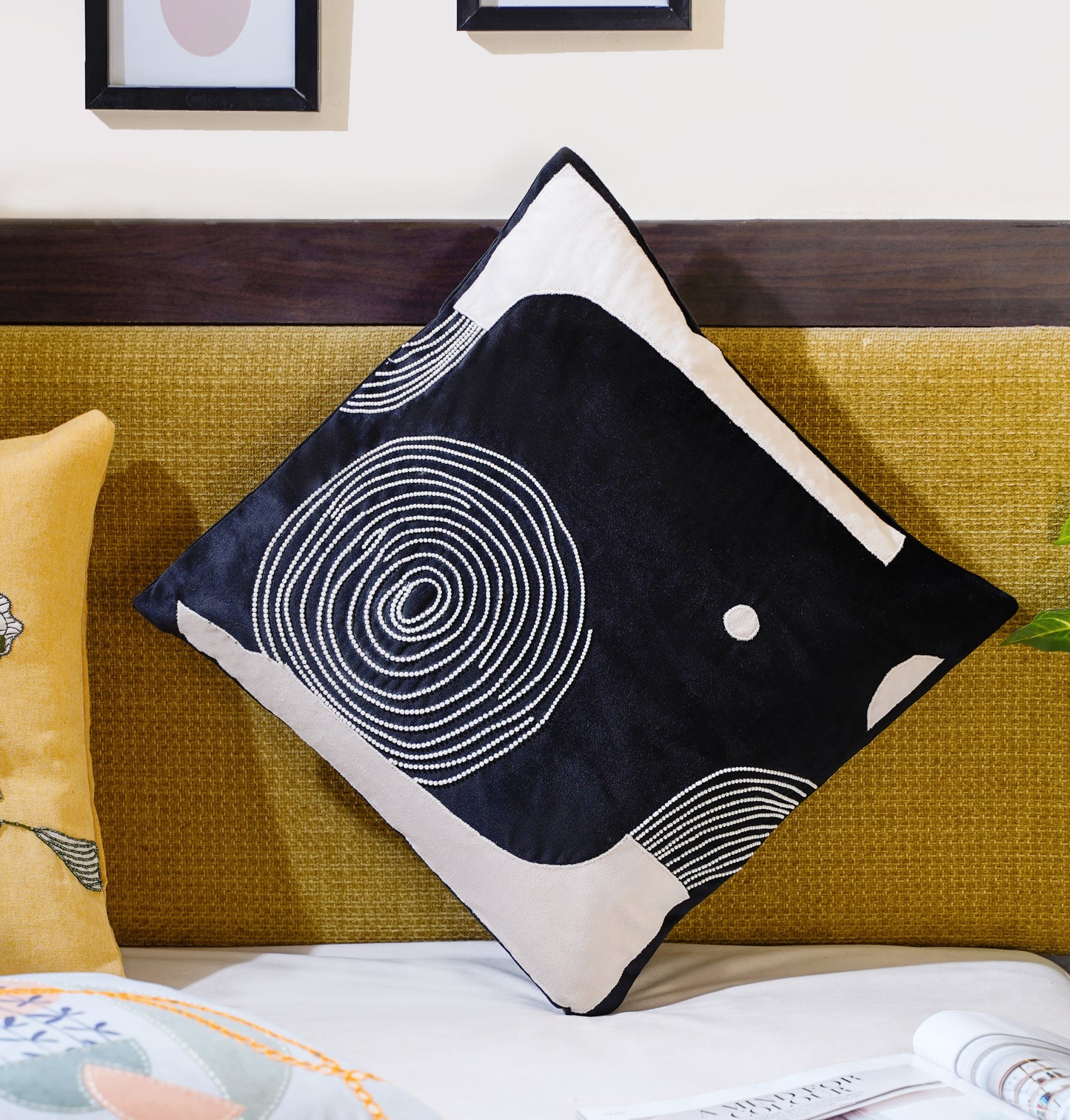 Mesmerizing Mystery Abstract Cushion Cover 16 Inch