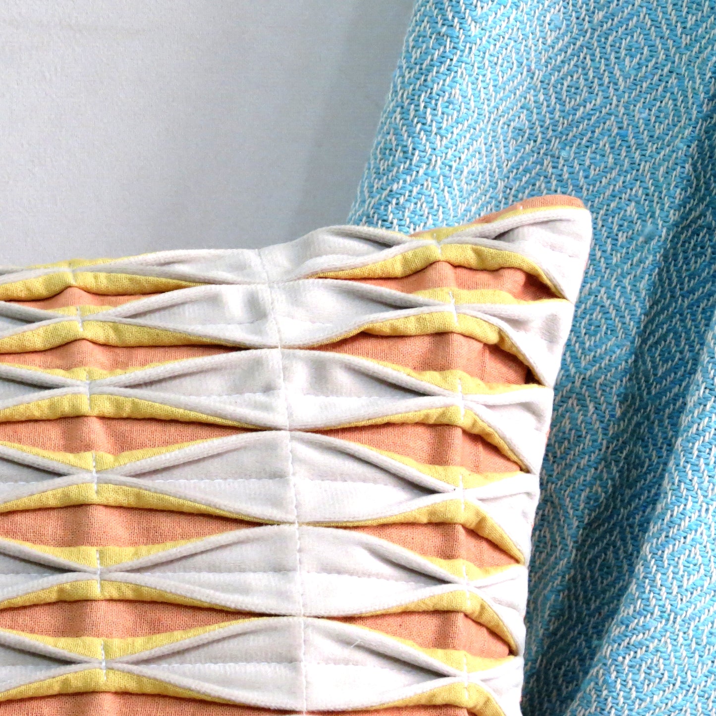 Folded Fabric Velvet With Cotton Cushion Covers 16x16 Inch