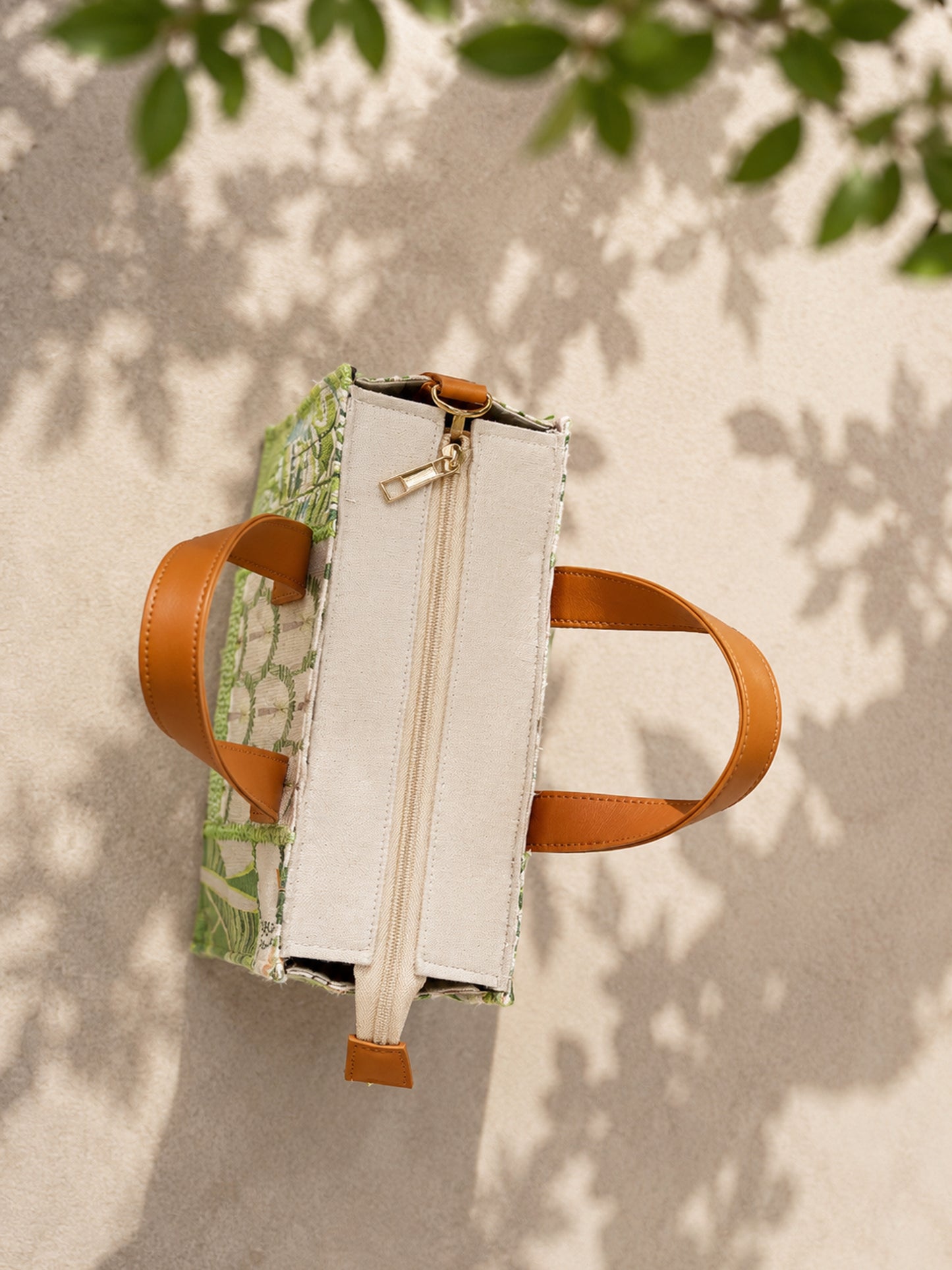 Tropical Print Lunch Bag for Office Women