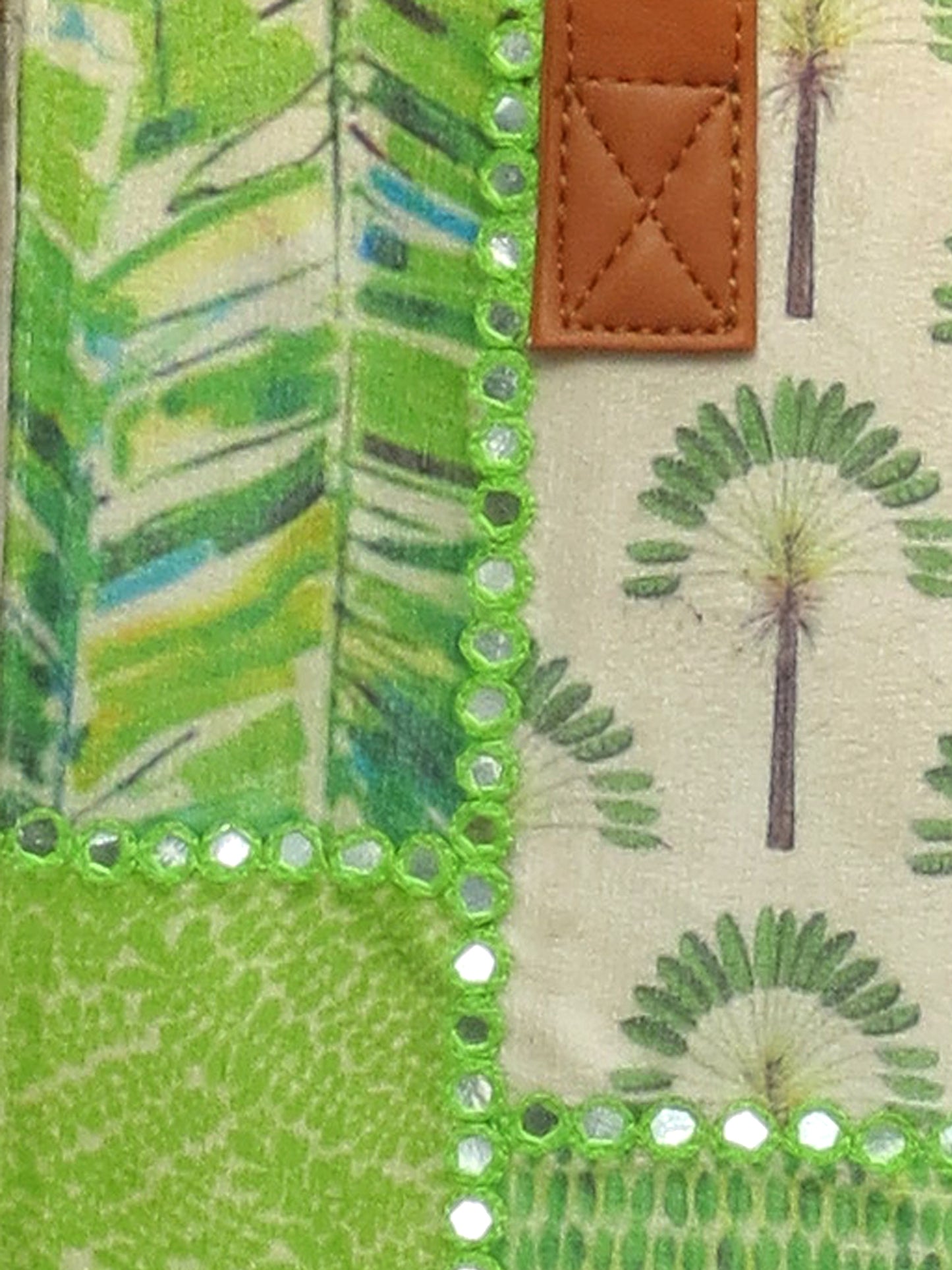 Tropical Print Lunch Bag for Office Women