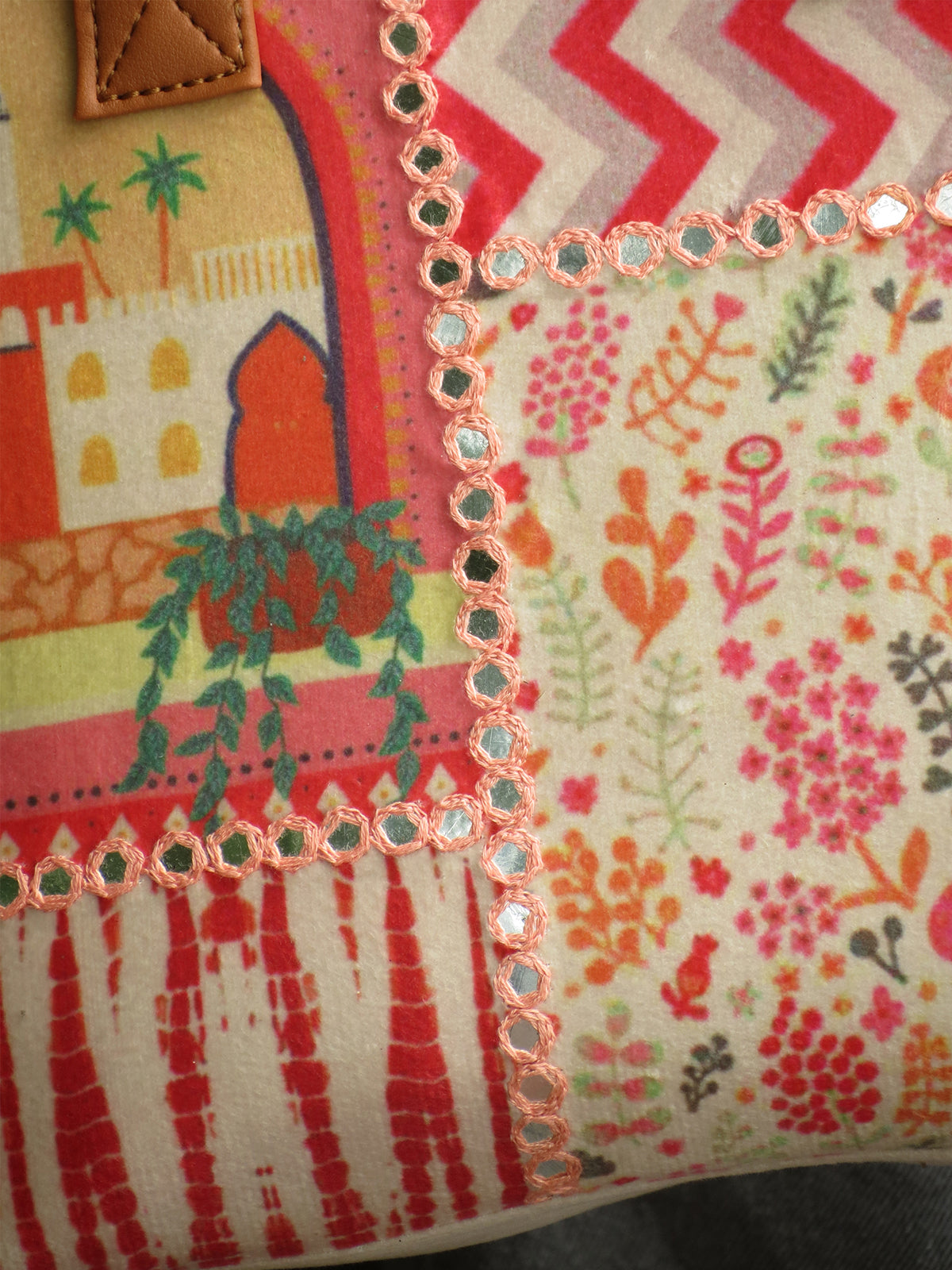 Bohemian Patchwork Lunch Bag for Office Women