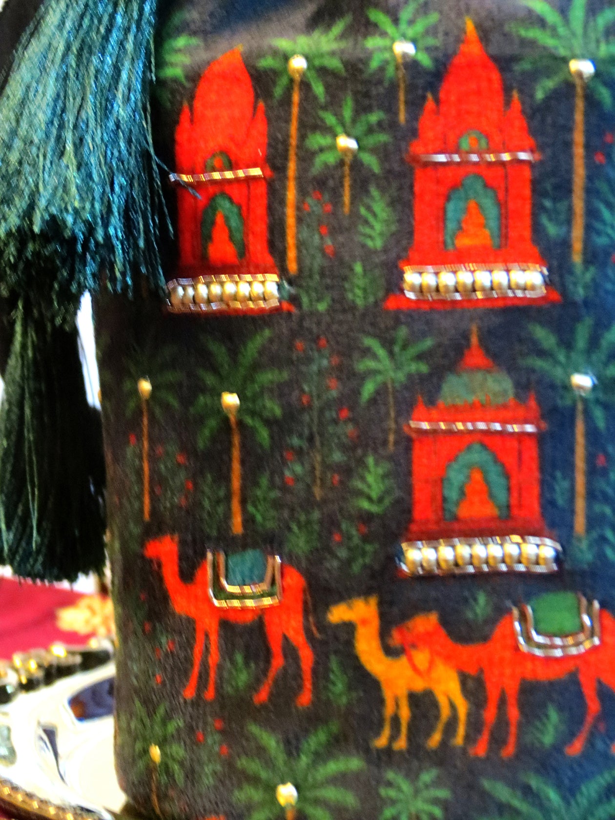 Luxury Rajasthan Potli Bag for Women - Printed and Hand-Embroidered