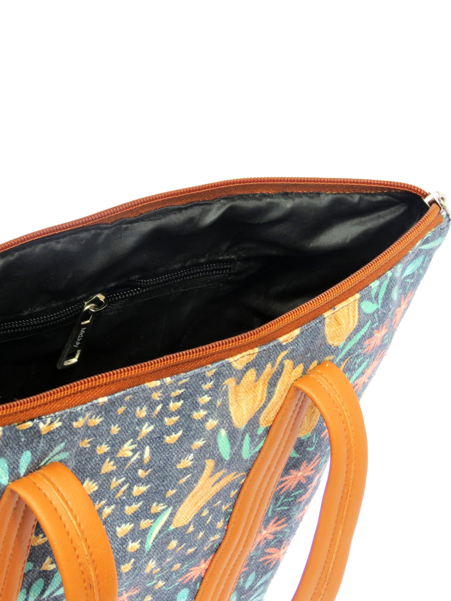 Twilight Garden Floral Cotton Tote Bag