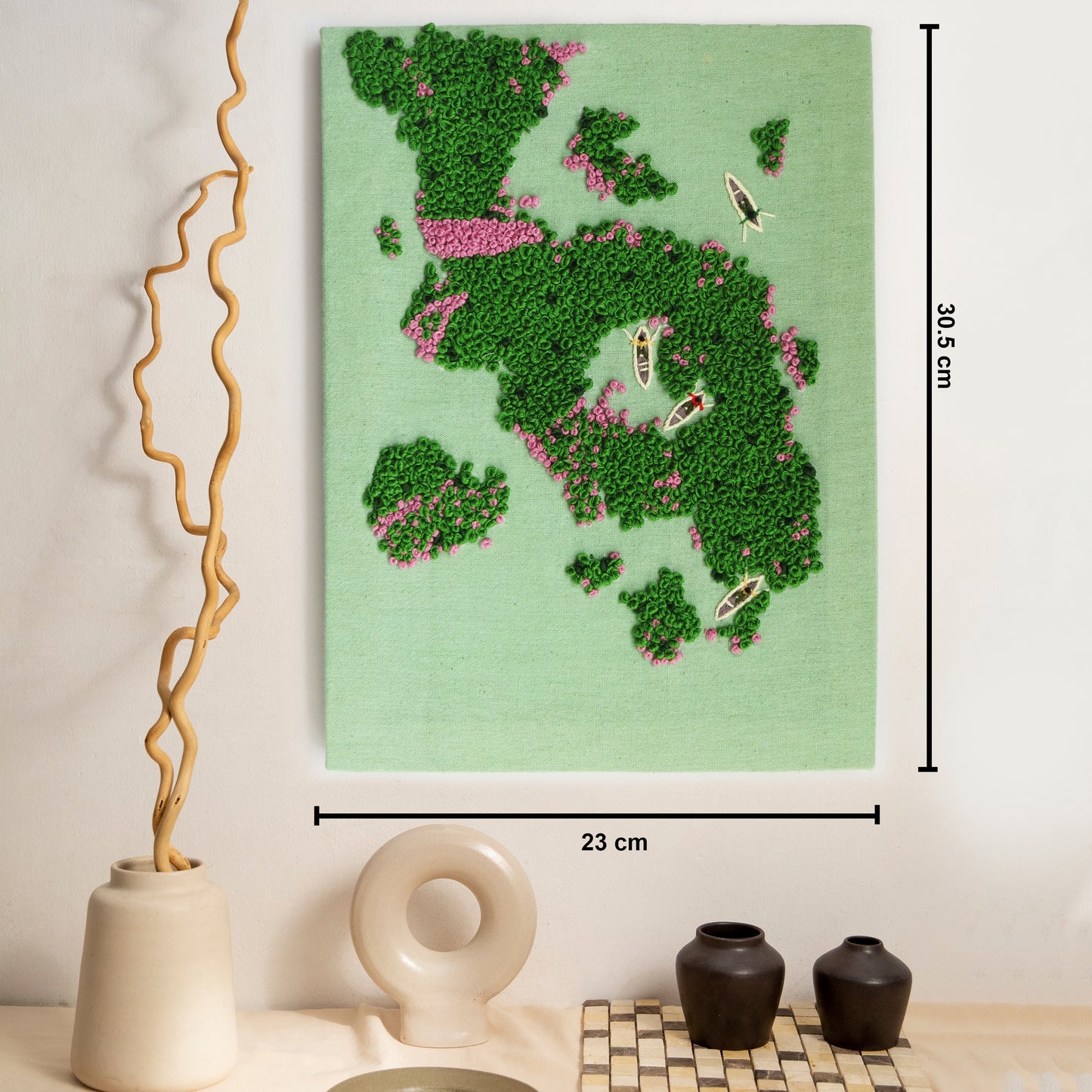 Winged Wanderlust canvas framed wall decor art for living room